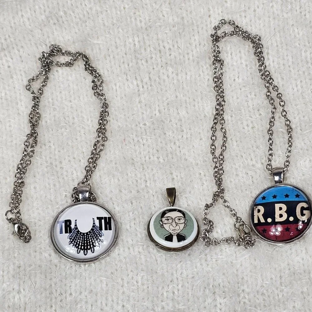 Necklaces & Pendant RBG Ruth Bader‎ Ginsburg Jewelry Lot